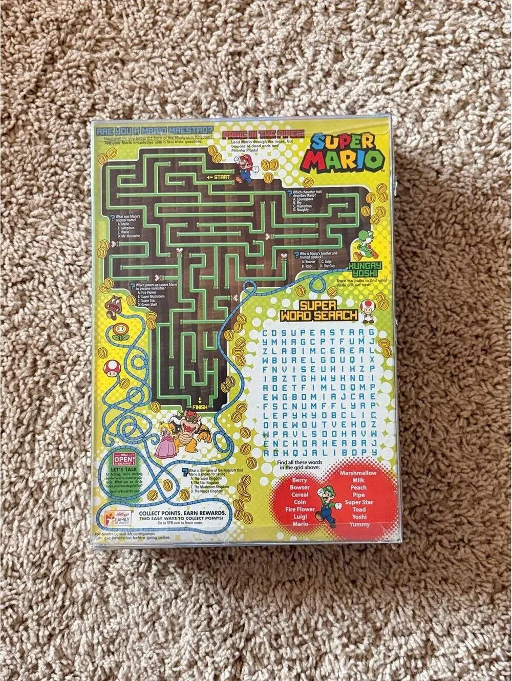 Super Mario Cereal (Blue Box)